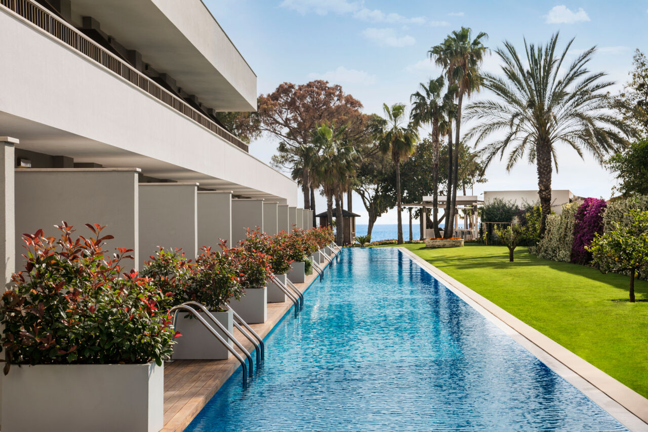 Privater Poolbereich